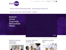 Tablet Screenshot of medi-first.nl